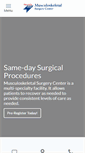 Mobile Screenshot of musculoskeletalsurgerycenter.com